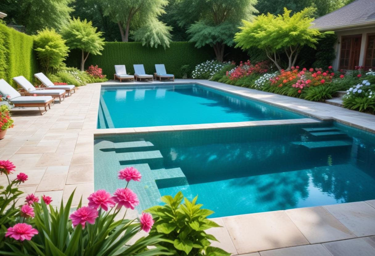 Optimal lösning för din pool liner denna sommar illustration