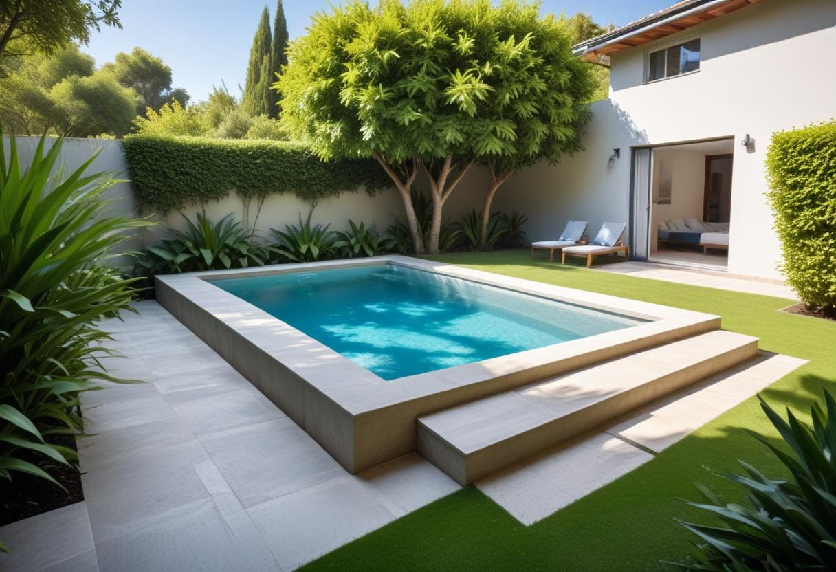 Liten pool – så skapar du en mysig oas hemma! illustration