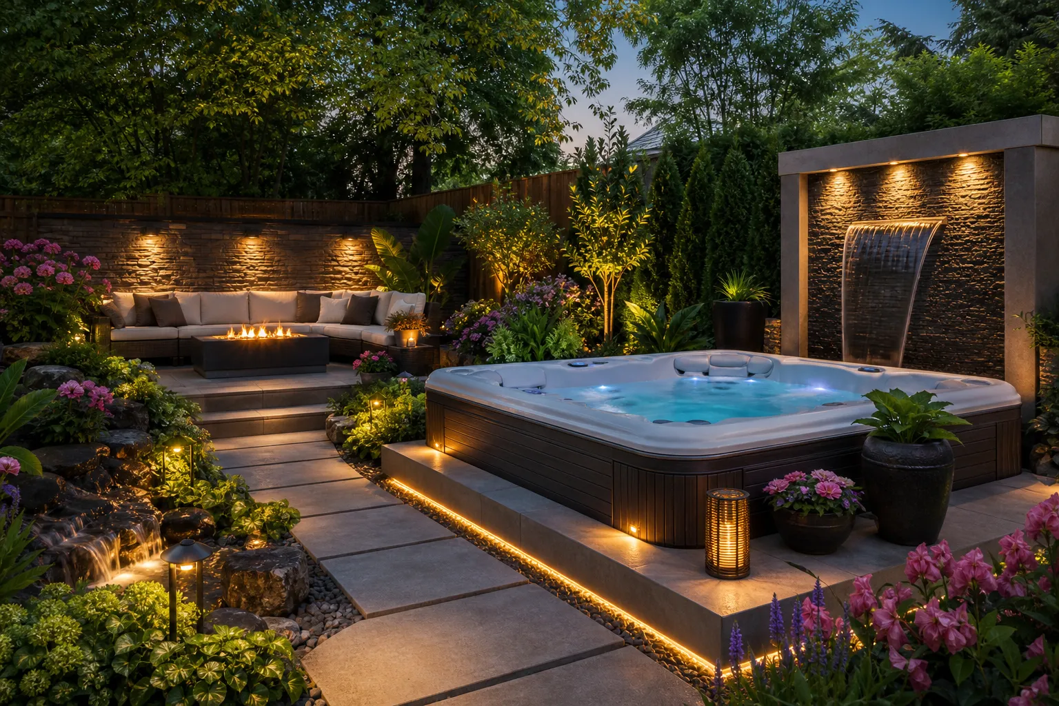 Spa bad hemma illustration